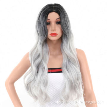 MYZYR private label synthetic wig 30Inchsyntheticwavy wig high quality heat resistant synthetic wigsynthetic wig vendor